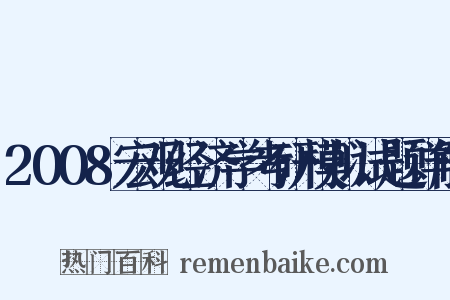 2008宏观经济学考研模拟试题详解是什么意思的图片